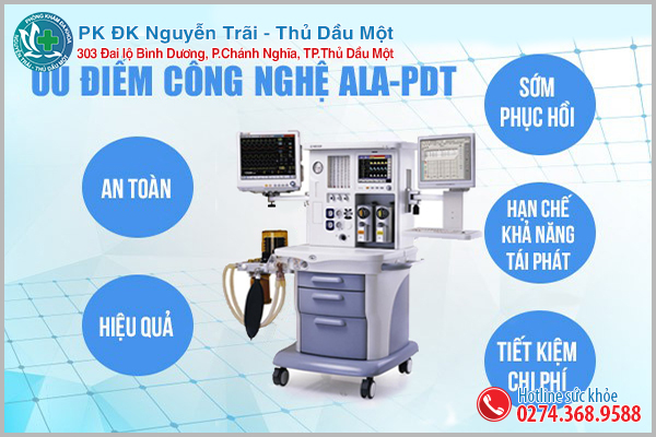  Hỗ trợ hỗ trợ điều trị sùi mào gà hiệu quả bằng phương pháp ALA-PDT