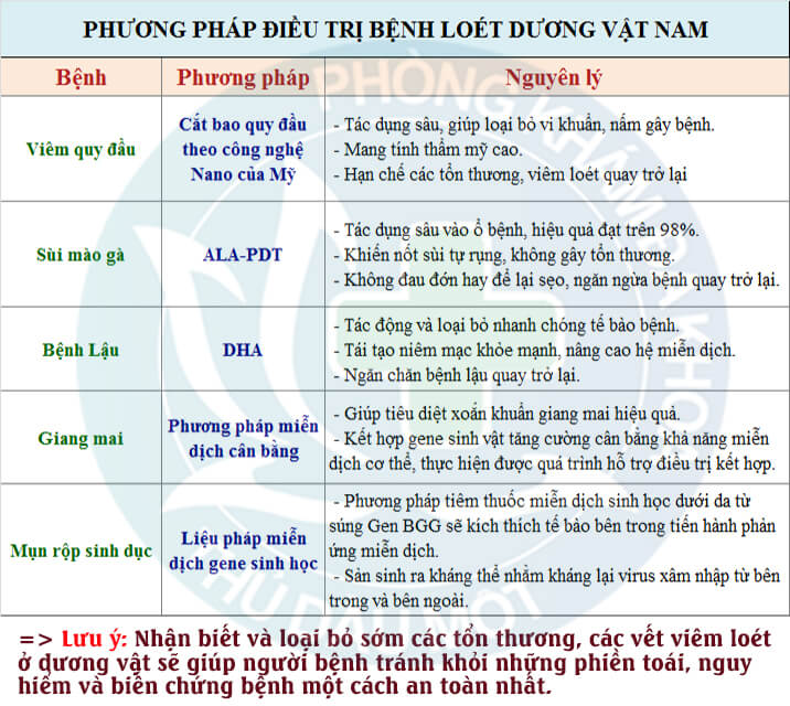 Các phương pháp hỗ trợ điều trị loét dương vật hiệu quả tại Đa khoa Thủ Dầu Một